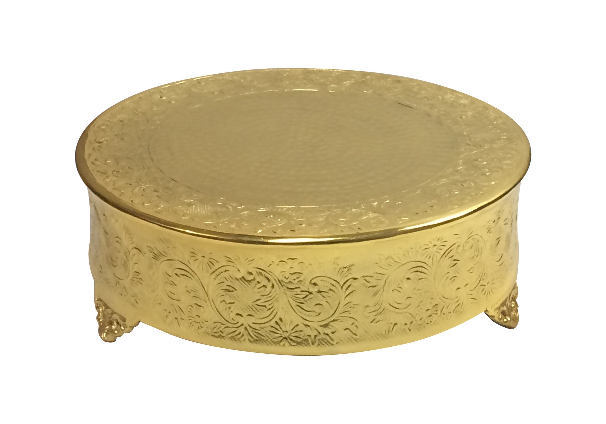 GiftBay Gold Wedding Cake Stand Round 18